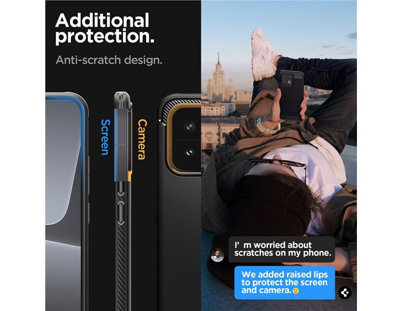 Spigen Rugged Armor, black - Xiaomi 13