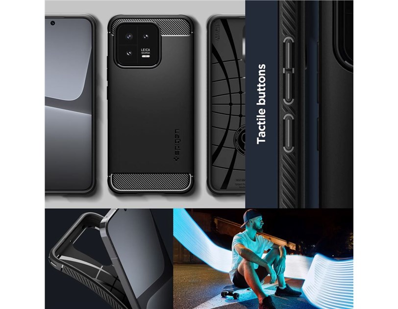 Spigen Rugged Armor, black - Xiaomi 13