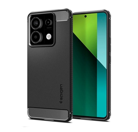 Spigen Rugged Armor, matte black - Xiaomi Redmi Note 13 Pro 5G / POCO X6 5G