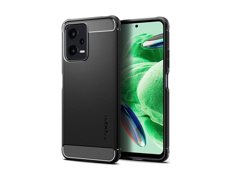 Spigen Rugged Armor, maska za telefon, crna - Xiaomi Redmi Note 12 5G/ POCO X5 5G (ACS05787)