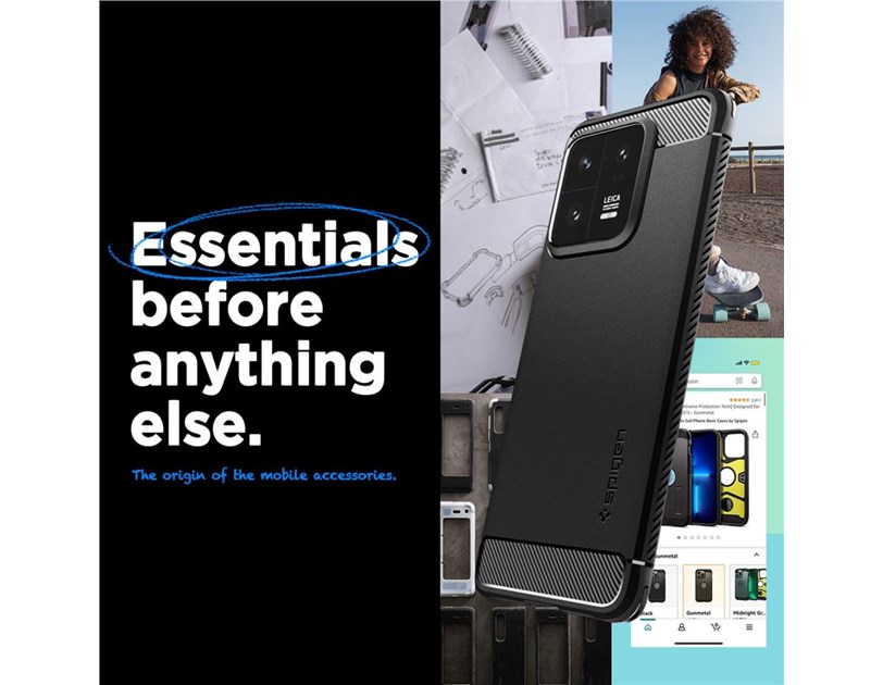 Spigen Rugged Armor, zaštitna maska za telefon, crna - Xiaomi 13 Pro (ACS05325)