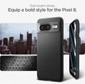 Spigen Liquid Air, zaštitna maska za telefon, mat crna - Google Pixel 8 (ACS06274)