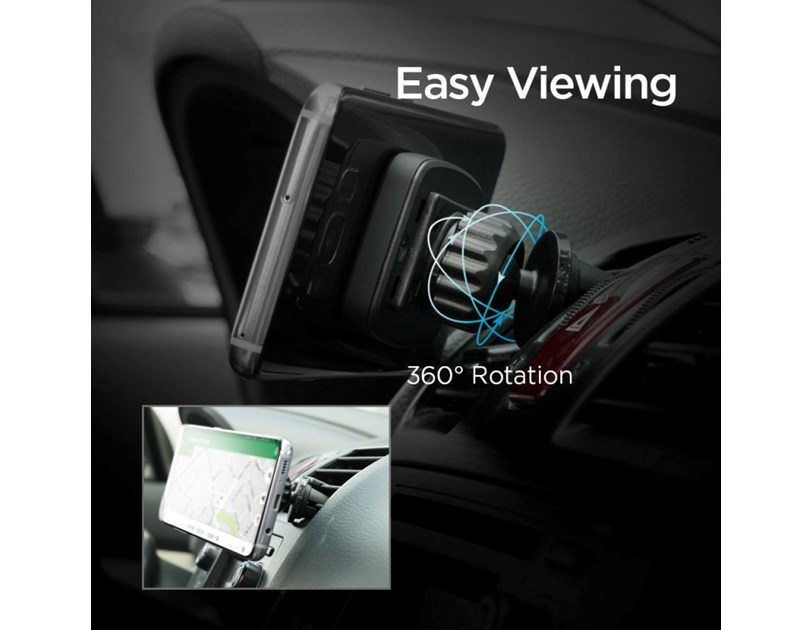 Spigen Kuel H12 magnetski nosač za ventilacijske otvore automobila, crni (000CD20115)