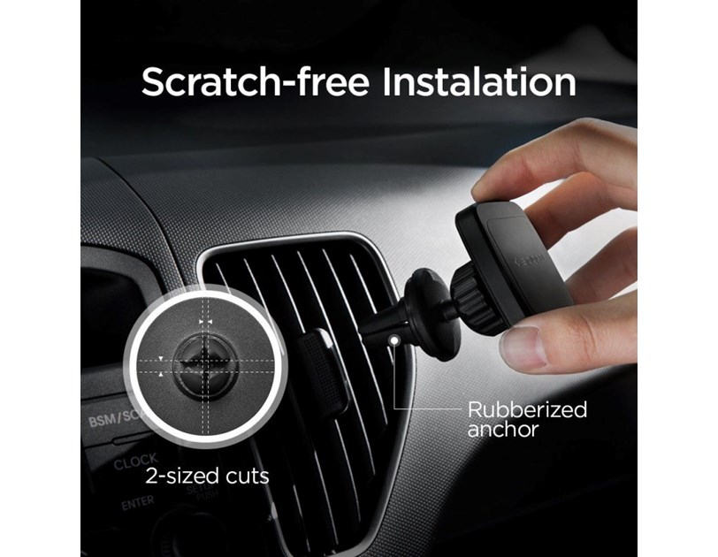 Spigen Kuel H12 magnetski nosač za ventilacijske otvore automobila, crni (000CD20115)