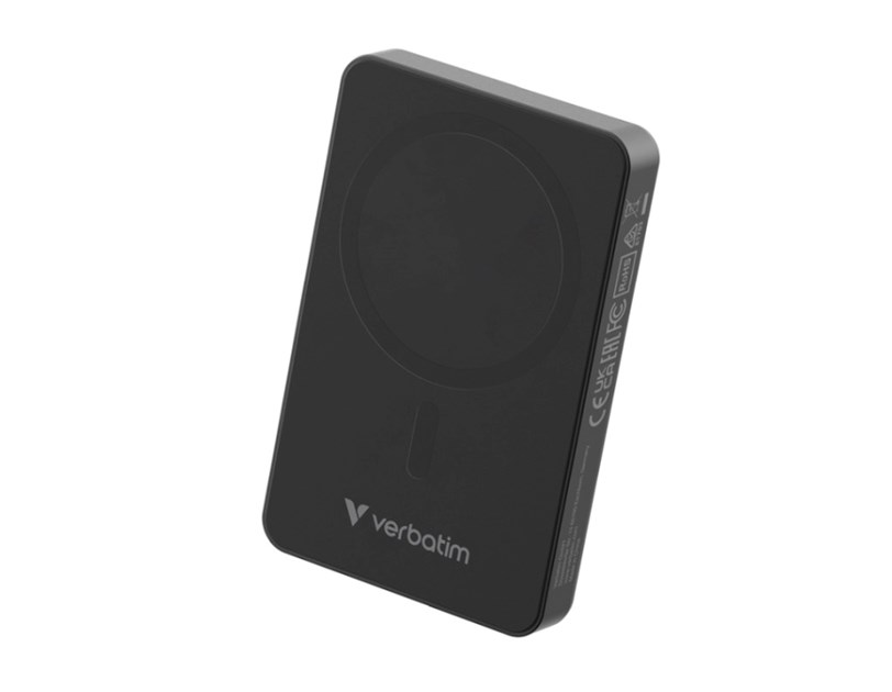Verbatim Charge 'n' Go Essentials 10000mAh Powerbank Magnetic Wireless 15/20W, crni