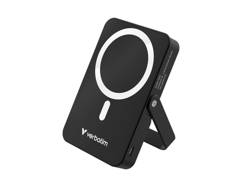 Verbatim Charge ‘n’ Go 10000mAh Powerbank with Stand Magnetic Wireless 15/20W, crni