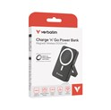 Verbatim Charge ‘n’ Go 10000mAh Powerbank with Stand Magnetic Wireless 15/20W, crni