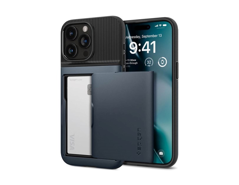 Spigen Slim Armor CS, metal slate - iPhone 15 Pro (ACS06730)