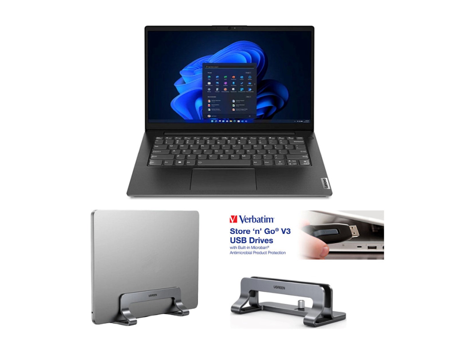 Lenovo V14 Gen4 14" FHD, Intel Core i5-13420H, 16GB DDR4, 512GB SSD, WiFi/BT + Win 11 Pro + 3Y + USB 128GB + STALAK