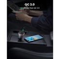 UGREEN auto punjač 84W, USB-C, USB-A, PD, QC 4.0, srebrni