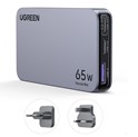 UGREEN Nexode Pro Ultra-Slim zidni punjač 65W, 2x USB-C, USB-A, GaNInfinity, sivi