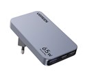 UGREEN Nexode Pro Ultra-Slim zidni punjač 65W, 2x USB-C, USB-A, GaNInfinity, sivi