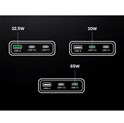 UGREEN Nexode Pro Ultra-Slim zidni punjač 65W, 2x USB-C, USB-A, GaNInfinity, sivi