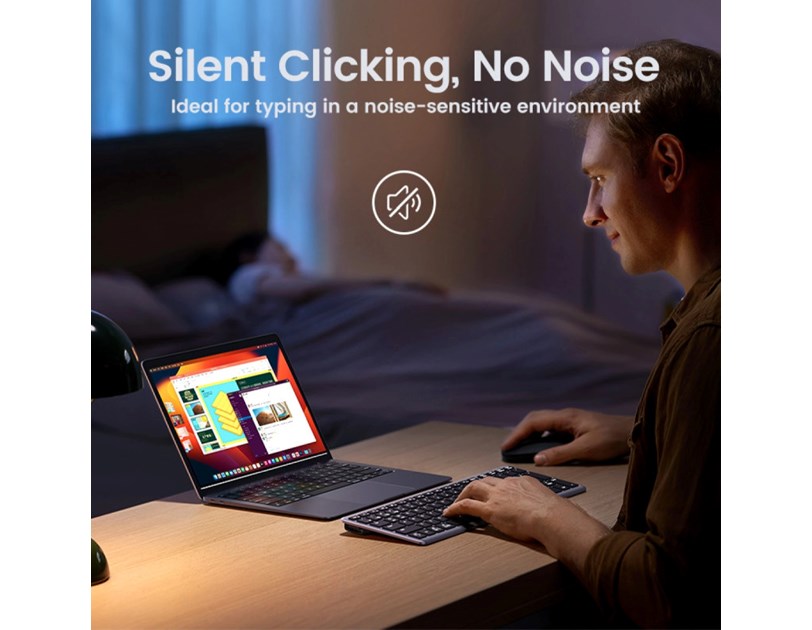 UGREEN Ultra Slim Wireless bežična tipkovnica Bluetooth, US Layout, crna