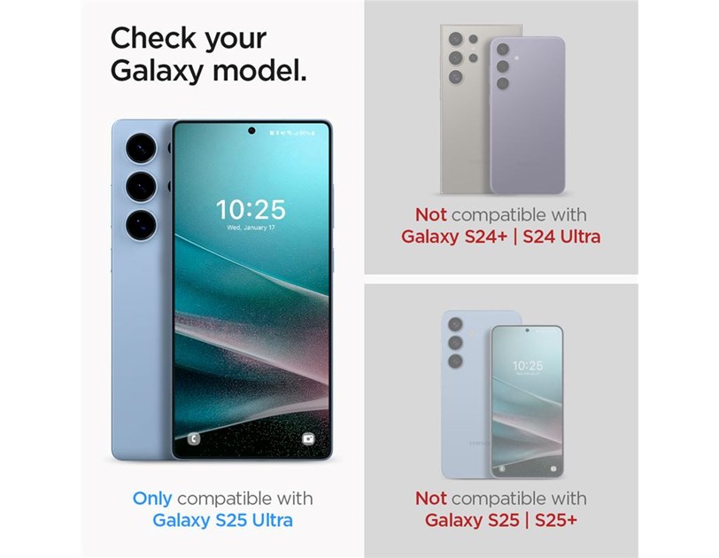 Spigen Glass tR EZ Fit HD 2 Pack, transparency - Samsung Galaxy S25 Ultra (AGL09082)