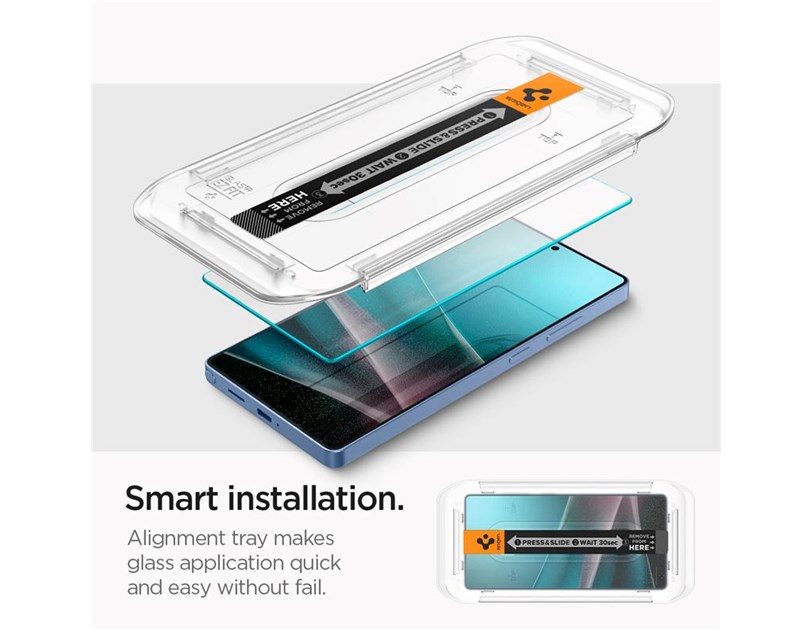 Spigen Glass tR EZ Fit HD 2 Pack, transparency - Samsung Galaxy S25 Ultra (AGL09082)