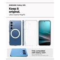 Spigen Ultra Hybrid MagSafe, clear white - Samsung Galaxy S25+ (ACS08981)