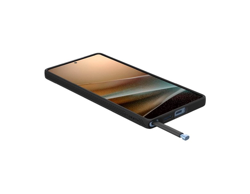 Spigen Liquid Air, matte black - Samsung Galaxy S25 Ultra (ACS08953)