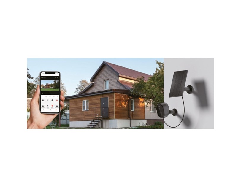 WOOX WiFi Smart vanjska kamera + solarni panel, Ultra HD 2K microSD (max. 128GB), IP65 vodootporna, Alexa & Google Assistant, WooxHome app (R4253)