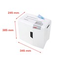 HSM shredstar X5 uništavač dokumenata + CD medija, trakasti i poprečni rez, 4.5×30mm, razina sigurnosti E-2/F-1/O-1/P-4/T-2, kapacitet 18l