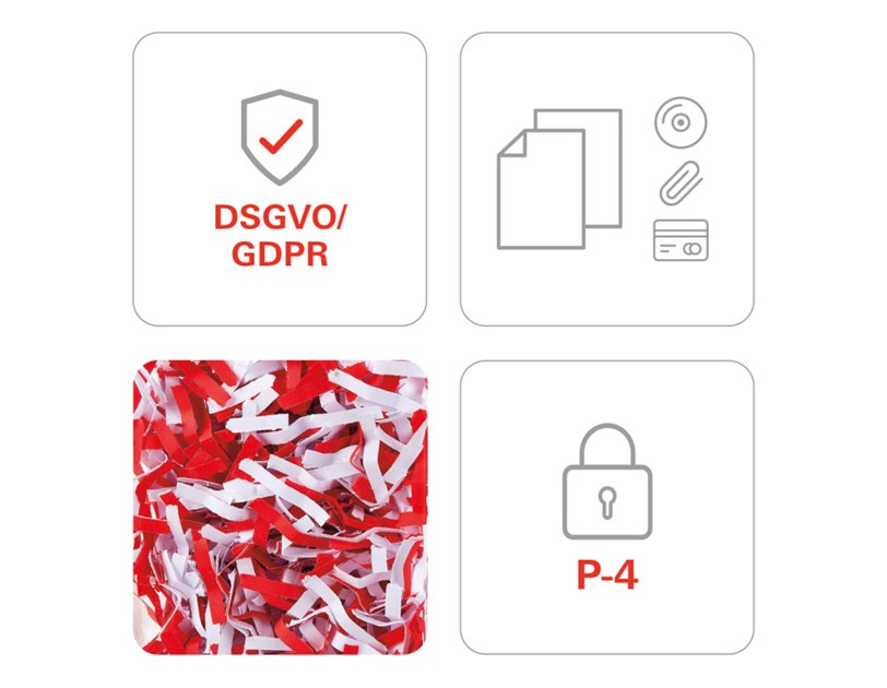 HSM shredstar X10 uništavač dokumenata + CD medija, trakasti i poprečni rez, 4.5×30mm, razina sigurnosti E-2/F-1/O-1/P-4/T-2, kapacitet 20l