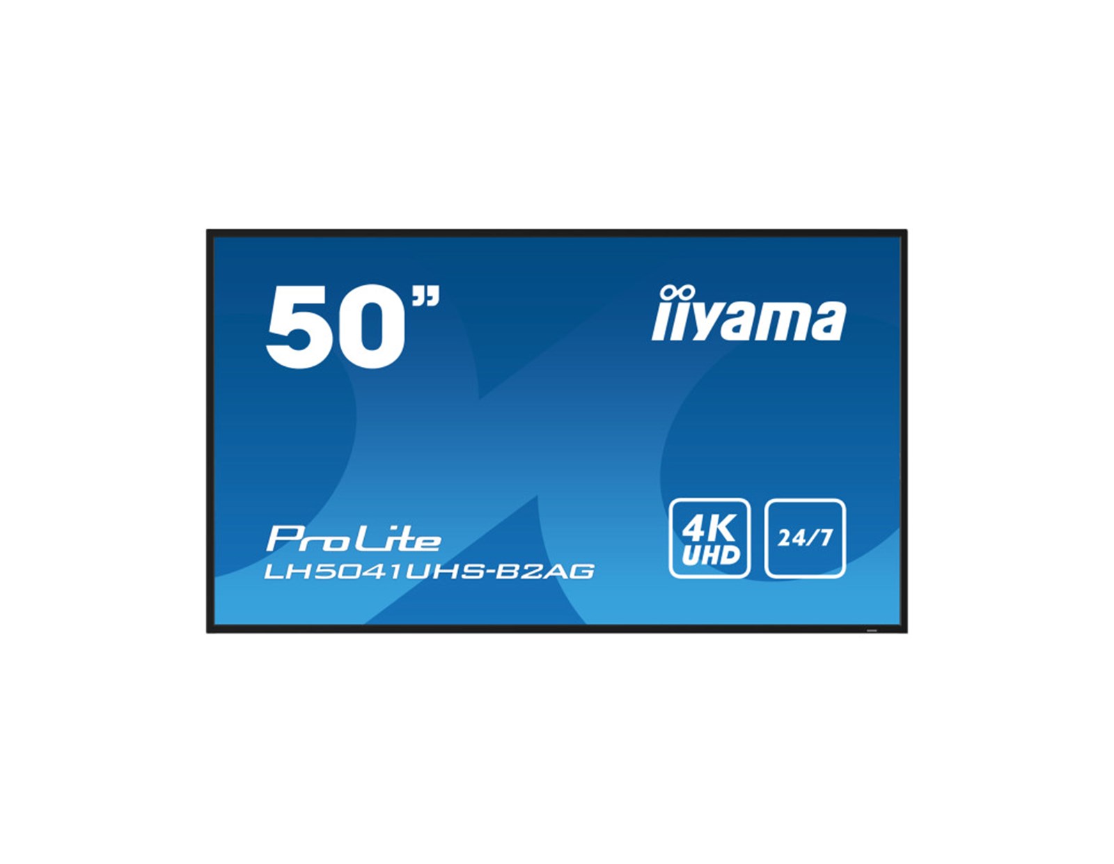 IIYAMA 50" LH5041UHS-B2AG 4K UHD (3840x2160) VA, 16:9, 9.5ms, 500 cd/m2, 5000:1, VGA/HDMI, 1xUSB-A, zvučnici, crni