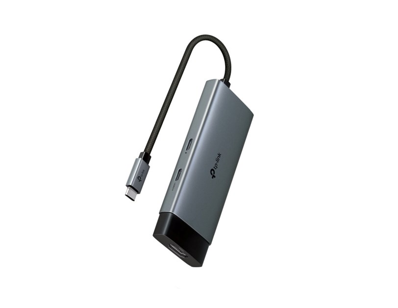 TP-Link 5-portni USB-C HUB 2xUSB-A, 1xUSB-C, 1xUSB-C PD, 1x HDMI 4K 60Hz, crni 