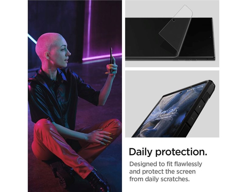 Spigen Film Neo Flex, zaštitna navlaka za ekran telefona, prozirna, 2 kom - Samsung Galaxy S23 Ultra
