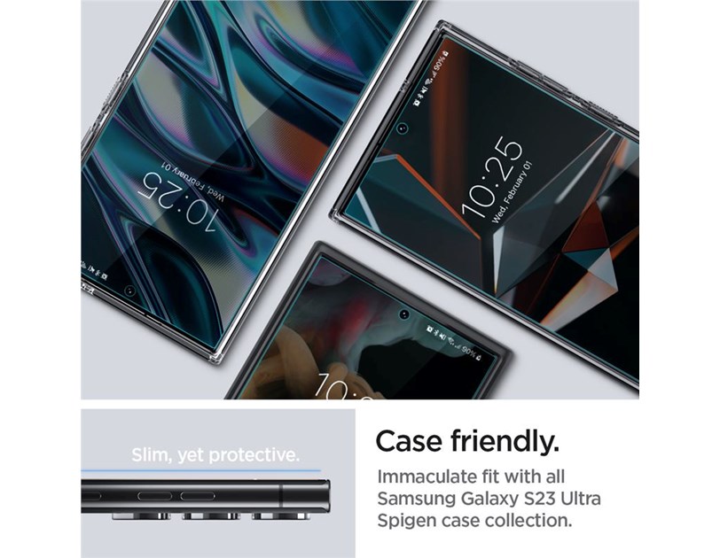 Spigen Film Neo Flex, zaštitna navlaka za ekran telefona, prozirna, 2 kom - Samsung Galaxy S23 Ultra