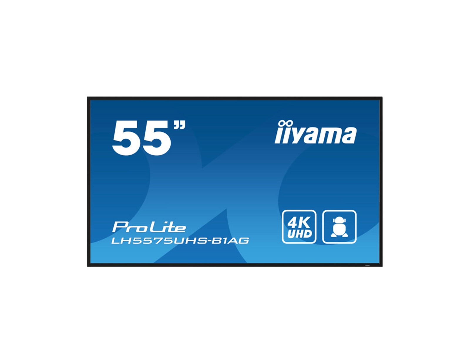 IIYAMA 55" LH5575UHS-B1AG 4K UHD (3840x2160) IPS, 60Hz, 16:9, 8ms, 500 cd/m2, 1200:1, HDMI/DP, 2xUSB-2, zvučnici, crni
