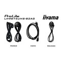 IIYAMA 98" LH9875UHS-B2AG 4K UHD (3840x2160) IPS Signage, 60Hz, 16:9, 8ms, 500 cd/m2, 1200:1, VGA/DVI/HDMI/DP, 2x USB-A, zvučnici, crni 