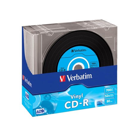 CD-R Verbatim 700MB 48× Datalife/Vinyl Look 10 pack Slimcase