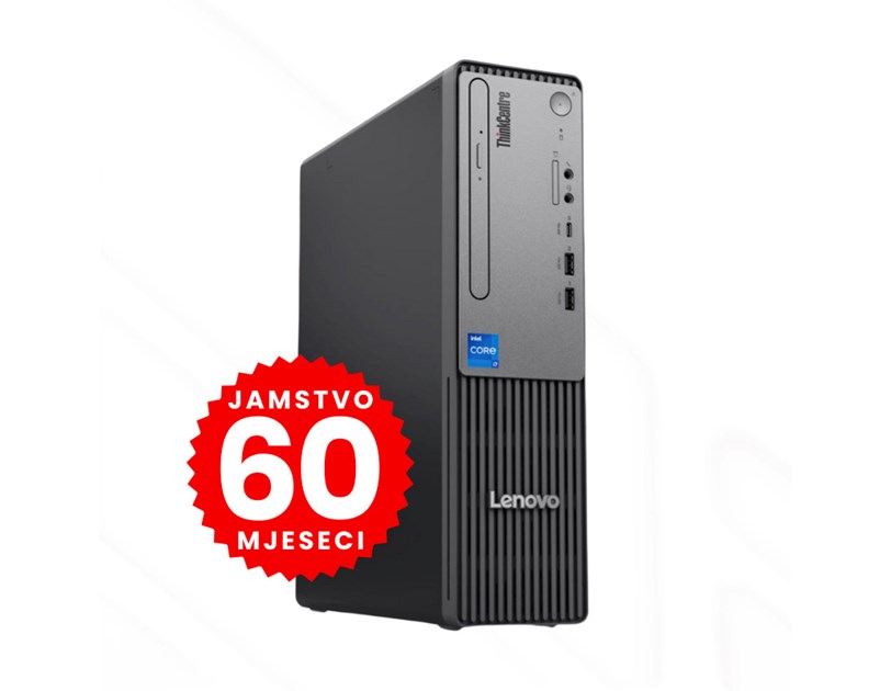 Lenovo ThinkCentre NEO 50s Gen 5, Intel Core i3-14100, 16GB DDR5, 512GB SSD, Intel UHD Graphics 730, DVDRW, VGA/HDMI/DP, tipk/miš + Win 11 Pro + 5Y (12XD008JCR)