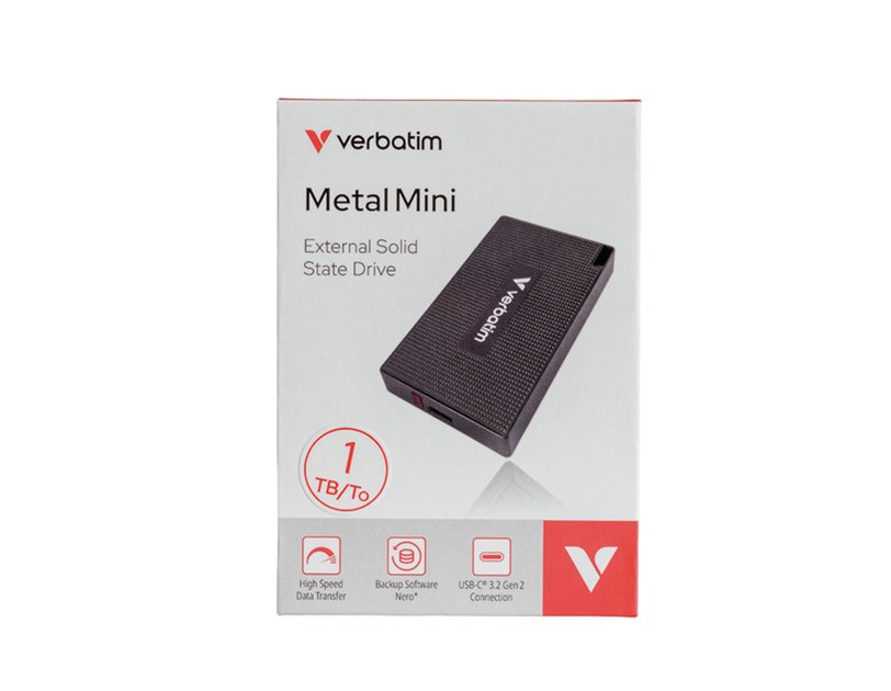 Verbatim Metal Mini 512GB SSD vanjski disk USB-C 3.2 Gen2, R/W: 2000/1750 MB/s