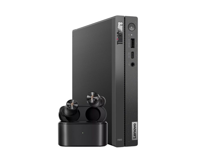 Lenovo ThinkCentre NEO 50q Gen 4 Tiny + 1MORE TWS Color Buds, Intel Core i5-13420H, 16GB DDR4, 512GB SSD, Intel UHD Graphics, HDMI/DP, WiFi-ax/BT5.1, tipk/miš + Win 11 Pro + 3Y (12LN0024CR-W11P) 