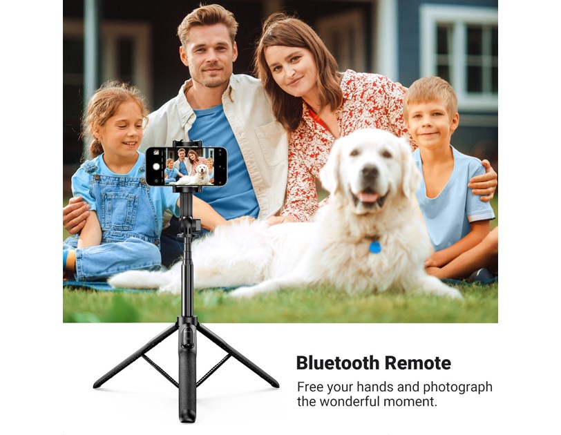 UGREEN Selfie stick 3u1 Tripod s bluetooth daljinskim do 6.8 incha, crni