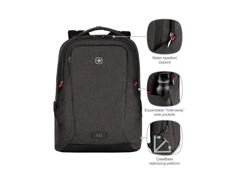 Wenger ruksak MX Professional za prijenosnike do 16", 21 L, vrijesko siva