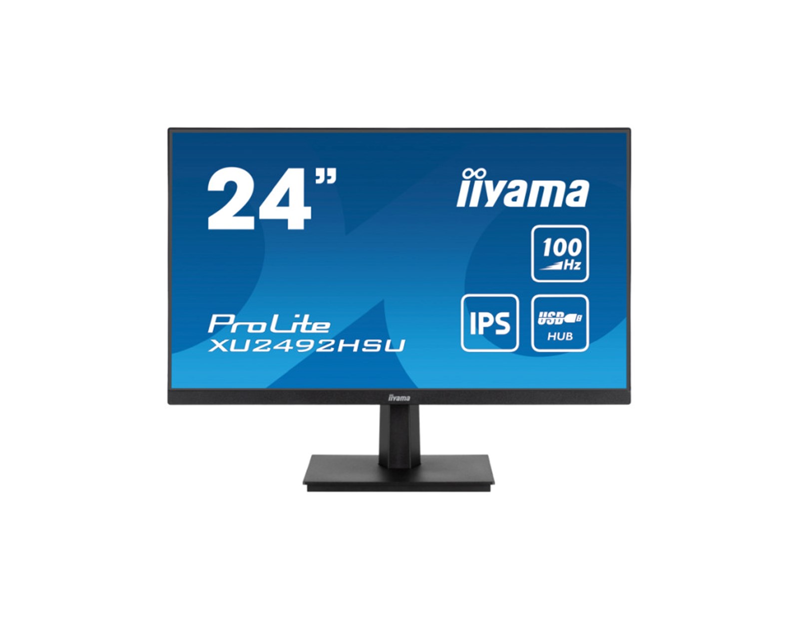 IIYAMA 24” XU2492HSU-B6 FHD (1920x1080) IPS, 100Hz, 16:9, 0.4ms, 250 cd/m2, 1300:1, 1xHDMI/DP, 4xUSB, zvučnici