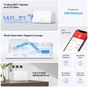 Mercusys BE9300 Whole Home Mesh Wi-Fi 7 System 688Mbps/2880Mbps/5760Mbps (2.4GHz/5GHz/6GHz) 3×2.5 Gbps Ports (WAN/LAN auto-sensing) Mercusys app