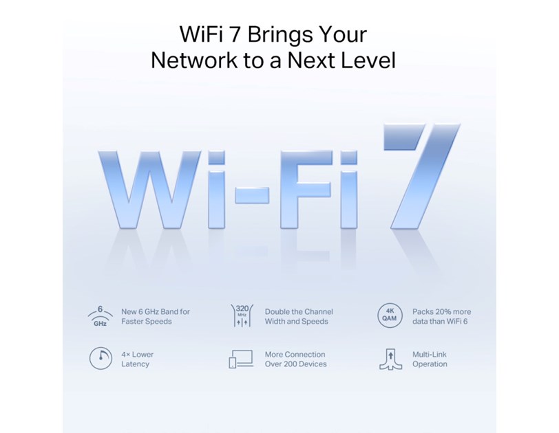 Mercusys BE9300 Whole Home Mesh Wi-Fi 7 System 688Mbps/2880Mbps/5760Mbps (2.4GHz/5GHz/6GHz) 3×2.5 Gbps Ports (WAN/LAN auto-sensing) Mercusys app