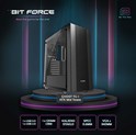 Bit Force GHOST TG-1  Mid Tower ATX kućište bez napajanja, crno