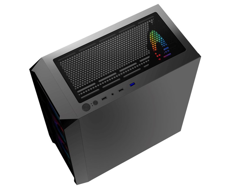 Bit Force PALADIN ARGB-4 Gaming Midi Tower ATX kućište bez napajanja, crno