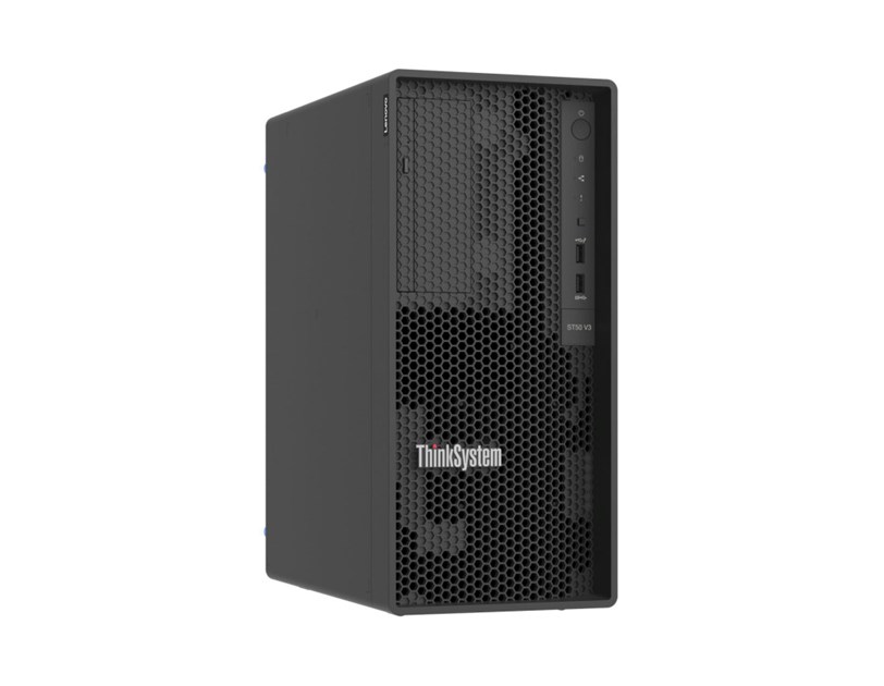 Lenovo ThinkSystem ST50 V3 Xeon E-2434 (4C 3.4GHz 12MB Cache/55W), SW RAID, 2x960GB VA 960GB Read Intensive SATA 6Gb NHS SSD, 1x32GB, 500W 94% Efficiency, No DVD, 3 year
