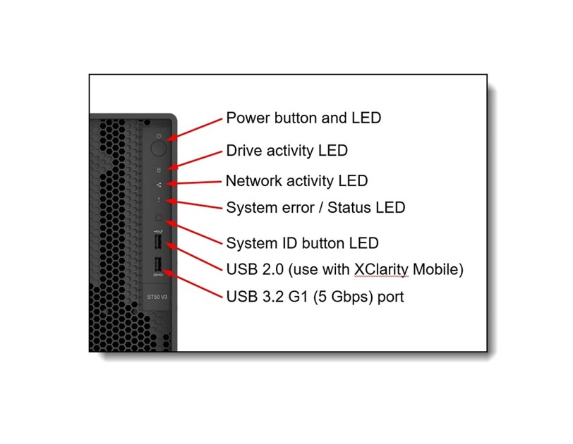 Lenovo ThinkSystem ST50 V3 Xeon E-2434 (4C 3.4GHz 12MB Cache/55W), SW RAID, 2x960GB VA 960GB Read Intensive SATA 6Gb NHS SSD, 1x32GB, 500W 94% Efficiency, No DVD, 3 year