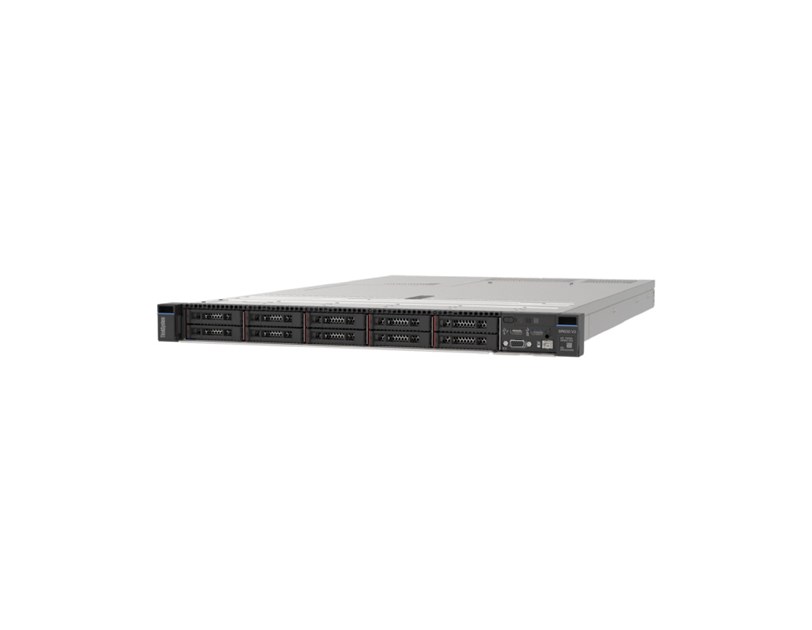 Lenovo ThinkSystem SR630 V3 Xeon Silver 4510 (12C 2.4GHz 30MB Cache/150W), 32GB (1x32GB, 4800MHz 1Rx4 DDR5 RDIMM), 8 SAS/SATA, 9350-8i Internal, 1x1100W Titanium, 6 Performance Fans, XCC2 Platinum