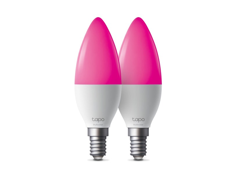 TP-Link Tapo Smart Wi-Fi višebojna žarulja E14, 8.6W, 470lm, 2500K - 6500K, glasovna kontrola (Amazon Alexa & Google Assistant)