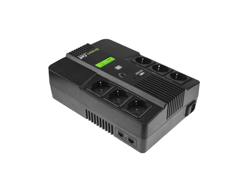 Green Cell UPS (UPS06) AiO 600VA/360W, Line Interactive AVR, LCD