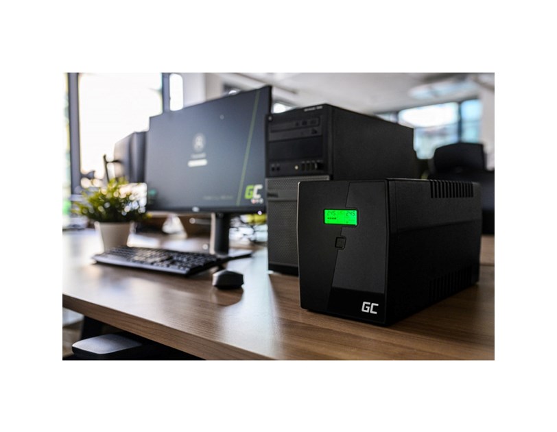 Green Cell UPS (UPS09) Microsine 2000VA/1400W, Line Interactive Pure Sinewave, LCD