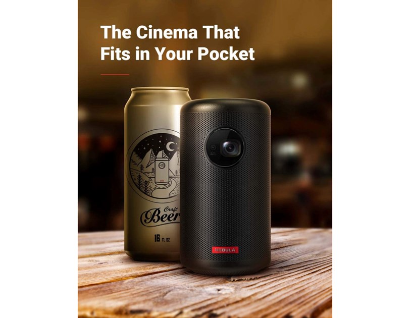 Anker Nebula Capsule II DLP (1280×720) prijenosni projektor, 200 ANSI, 8W, WiFi+BT, USB/HDMI, USB-C, 2.5h, Android TV, D2421G11