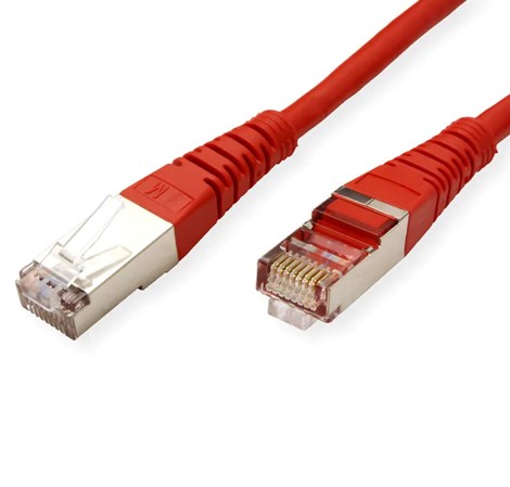 Roline VALUE S/FTP (PiMF) mrežni kabel oklopljeni Cat.6, 3.0m, crveni
